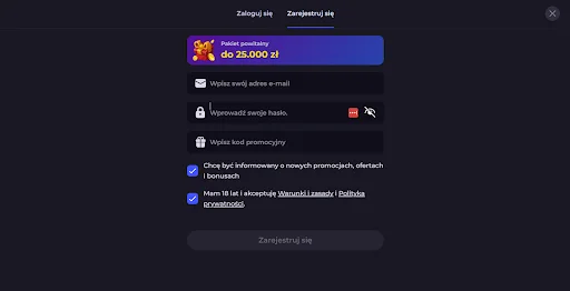 CryptoLeo bonus bez depozytu krok 1