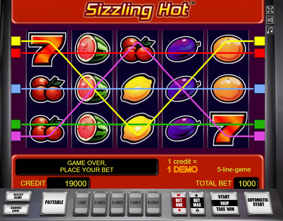 sizzling hot online casino