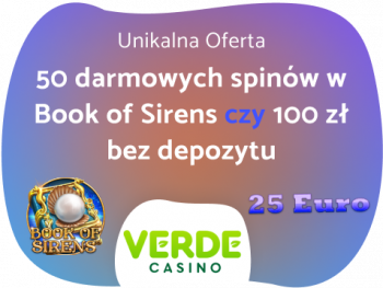 Verde Casino Bonus bez depozytu