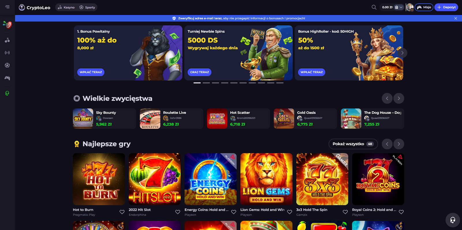 cryptoleo casino online