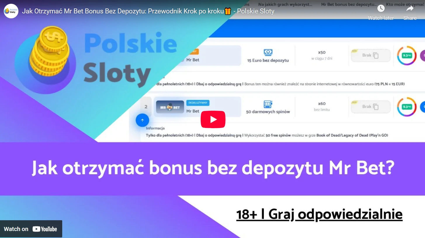 jak otrzymac Mr.Bet bonus bez depozytu wideo