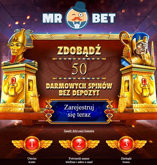 mr bet bonus bez depozytu krok 1